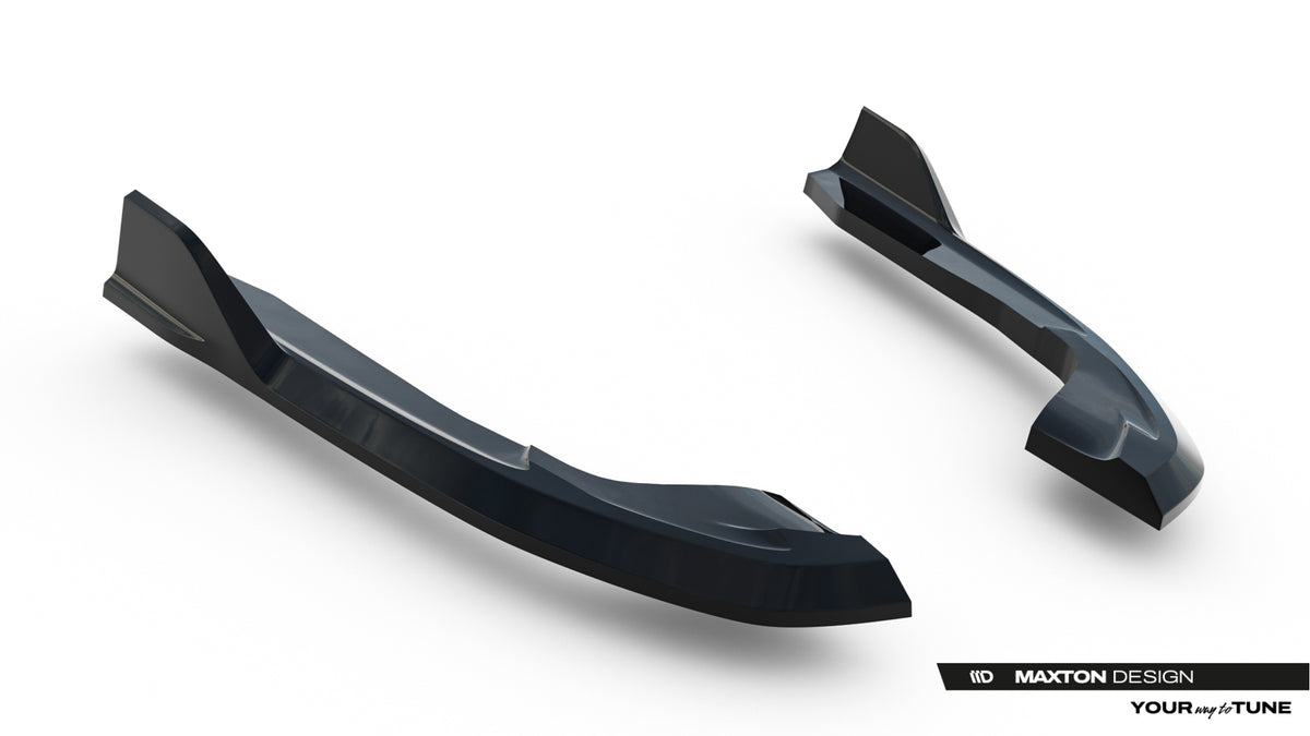 Heck Ansatz Flaps Diffusor V.2 passend für VW Golf R Variant Mk8 / Mk8 Facelift schwarz Hochglanz – Ansicht 4