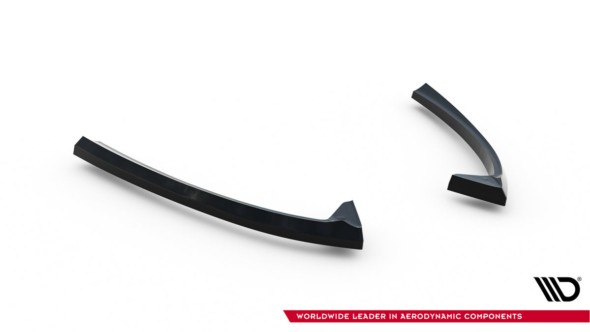Heck Ansatz Flaps Diffusor passend für Ford Mondeo ST-Line Limousine Mk4 Facelift schwarz Hochglanz – Ansicht 4