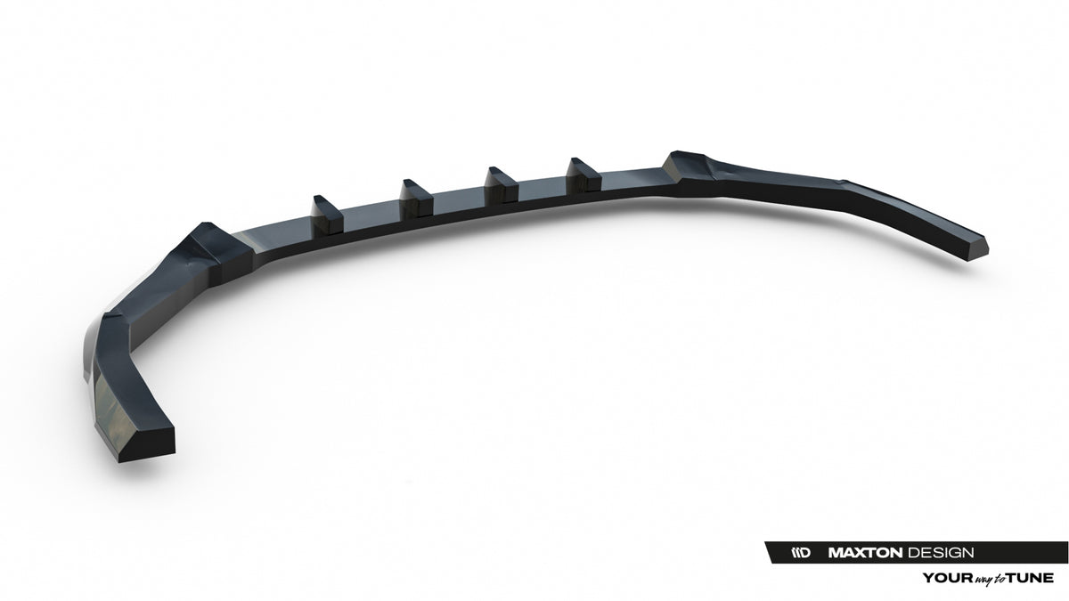 Street+ Spoilerlippe Front Ansatz V.1 passend für Subaru WRX STI Mk2 schwarz Hochglanz – Ansicht 8
