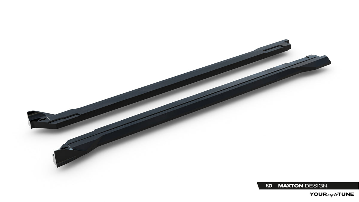 Street+ Seitenschweller Leisten passend für Hyundai Tucson Mk4 Facelift schwarz Hochglanz – Ansicht 6