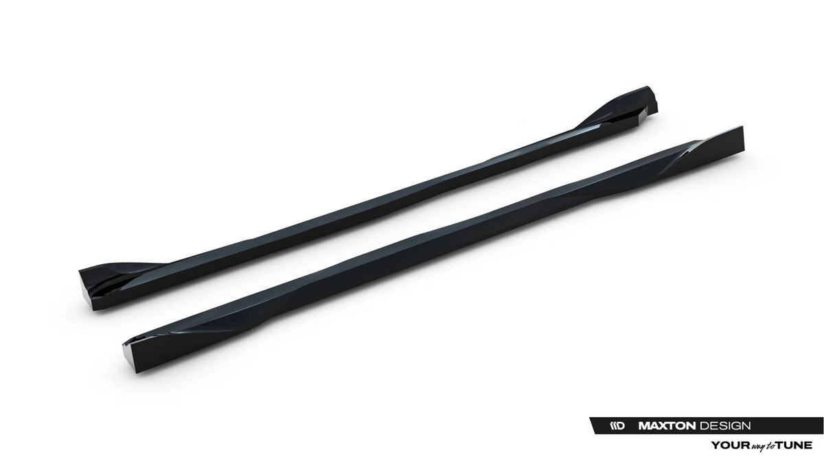 Street+ Seitenschweller Leisten V.2 passend für Toyota GR Yaris Mk4 Facelift schwarz Hochglanz – Ansicht 5