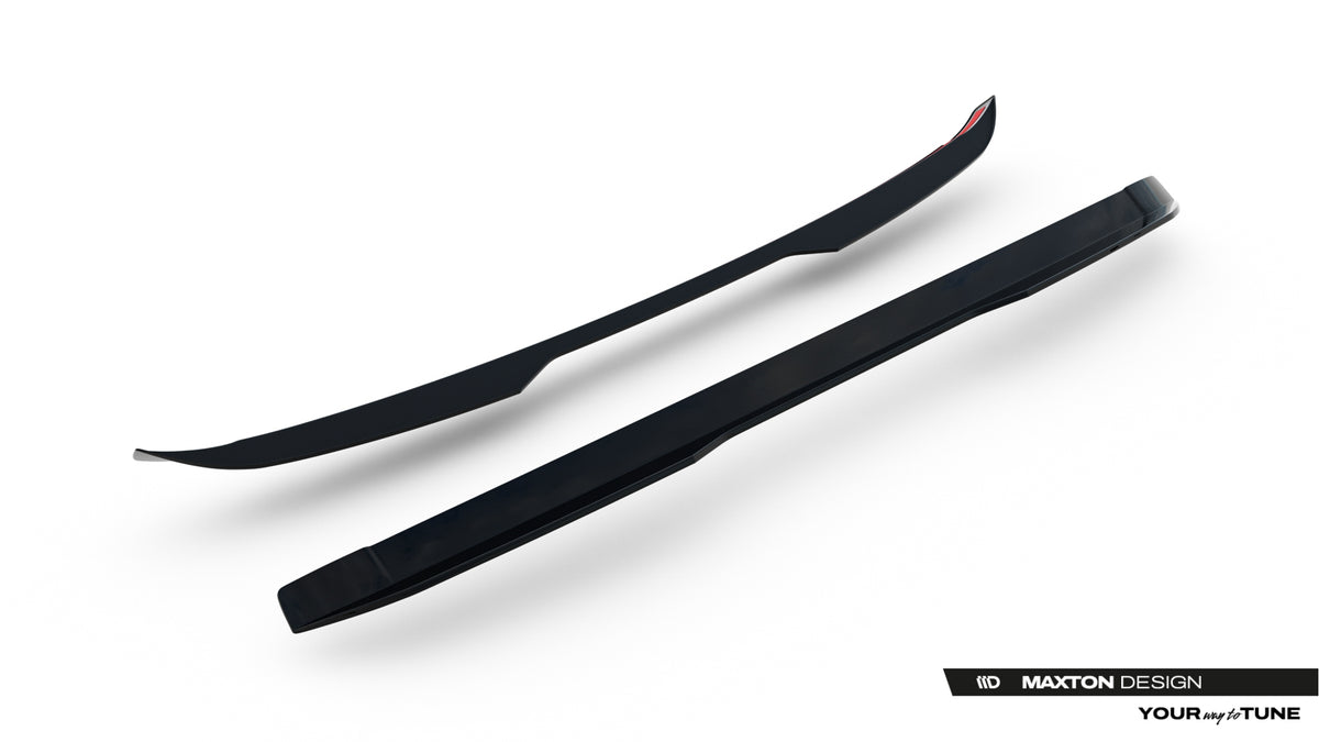 Niedriger Heckspoiler Lippe Porsche Macan EV Mk1 schwarz Hochglanz – Ansicht 5