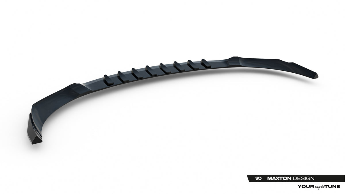 Street+ Spoilerlippe Front Ansatz V.1 passend für Mercedes-AMG C63 Limousine / Kombi W206 / S206 schwarz Hochglanz – Ansicht 7