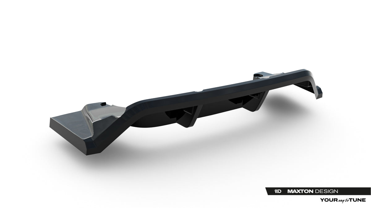 Street+ Mittlerer Diffusor RACE passend für BMW X1 M35i U11 schwarz Hochglanz – Ansicht 6
