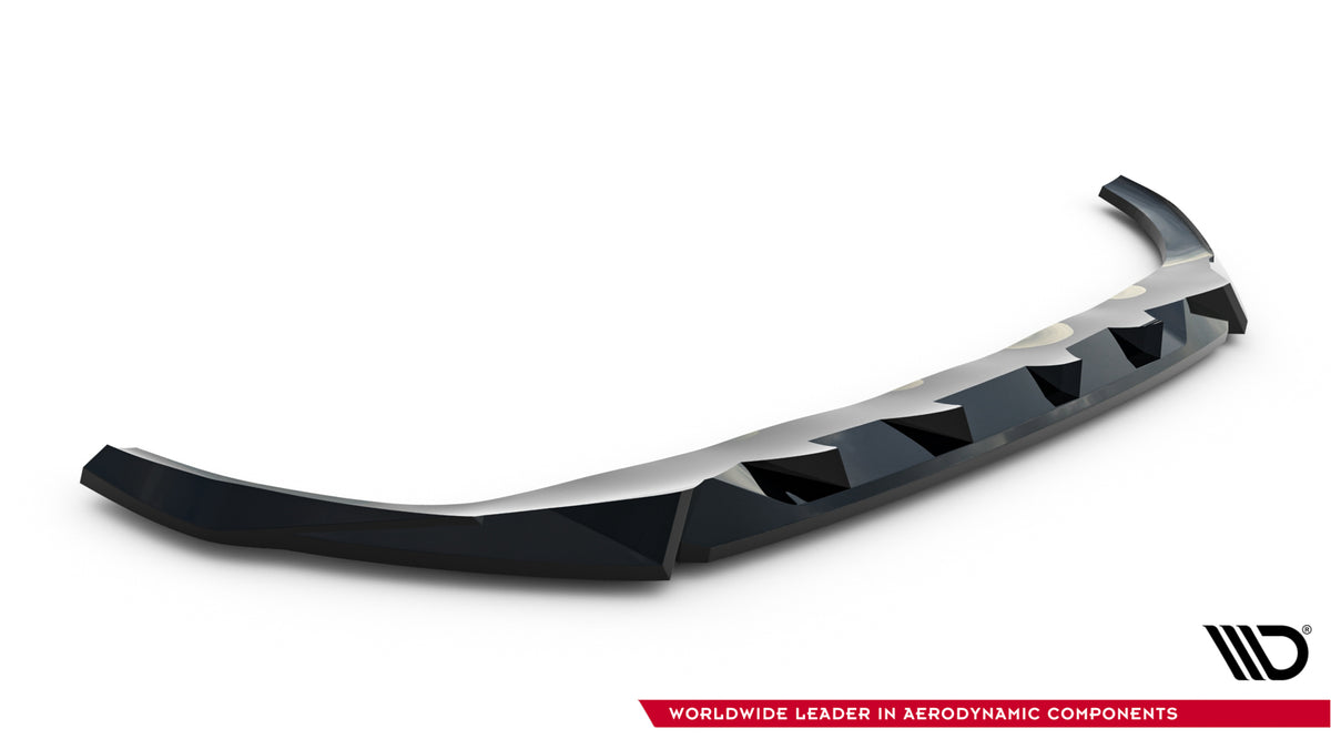 Street+ Spoilerlippe Front Ansatz passend für Kia EV6 Mk1 schwarz Hochglanz – Ansicht 5