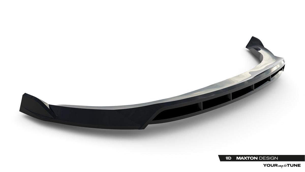 Street+ Spoilerlippe Front Ansatz passend für Tesla Model Y Premium Mk1 Facelift schwarz Hochglanz – Ansicht 6
