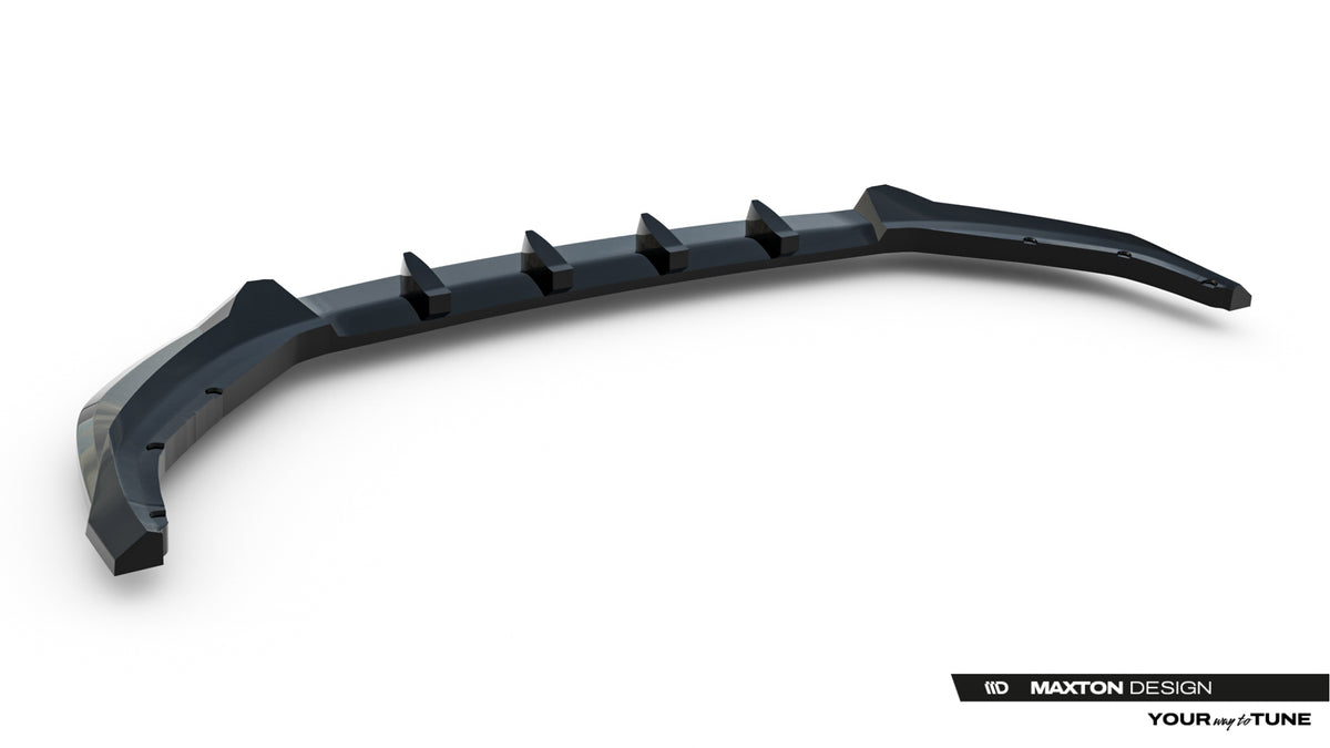 Street+ Spoilerlippe Front Ansatz V.1 passend für Skoda Kodiaq Sportline Mk2 schwarz Hochglanz – Ansicht 7