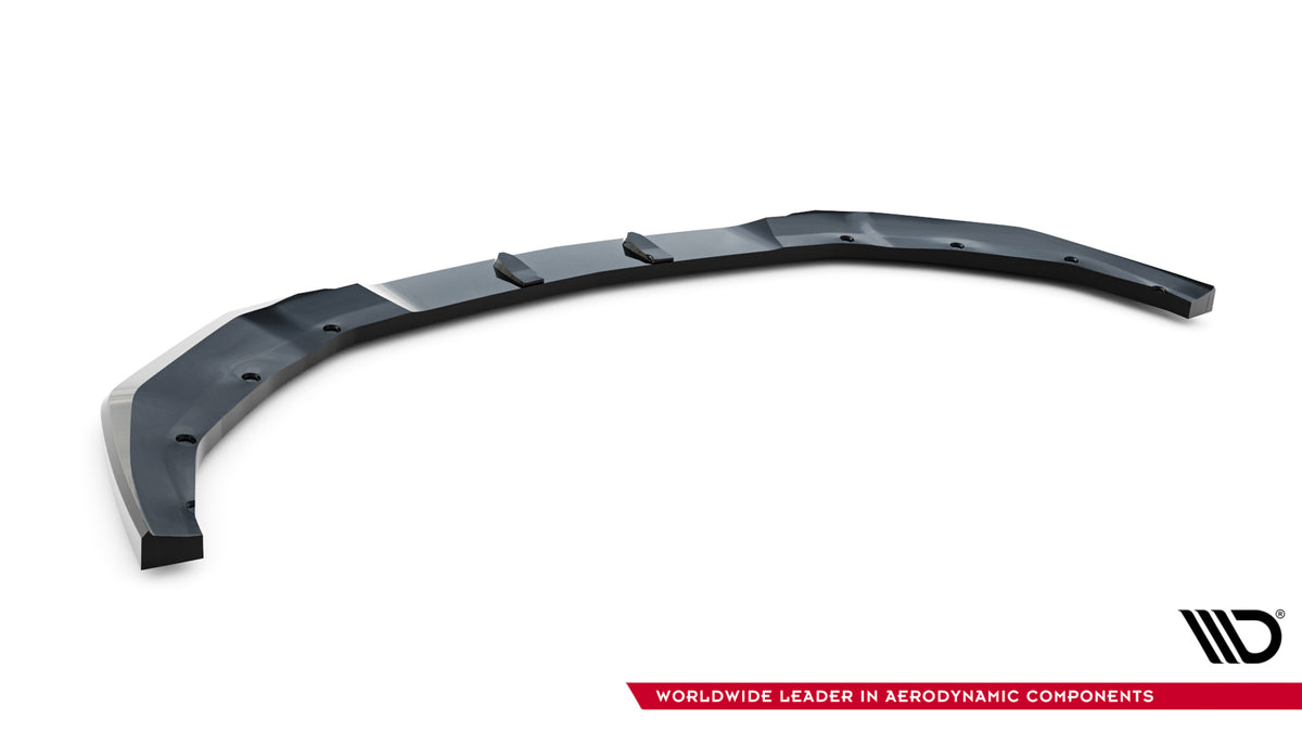 Street+ Spoilerlippe Front Ansatz V.2 passend für Ford Mustang Dark Horse Mk7 schwarz Hochglanz – Ansicht 6