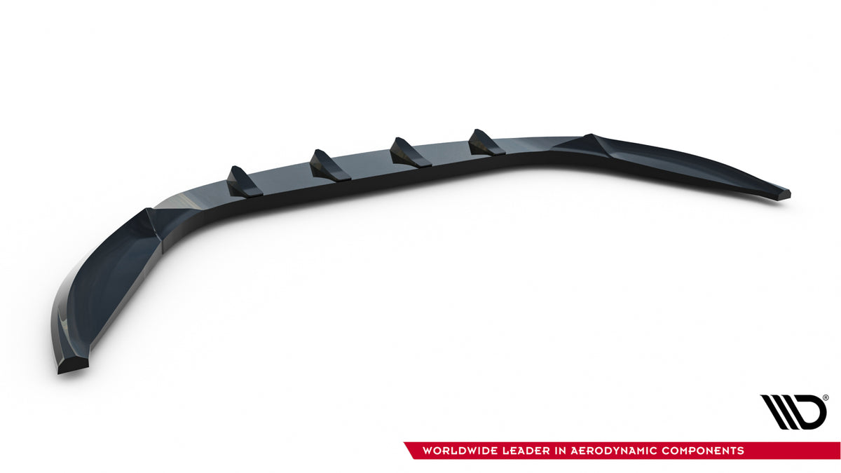 Street+ Spoilerlippe Front Ansatz passend für Maserati Ghibli Modena Mk3 Facelift schwarz Hochglanz – Ansicht 6