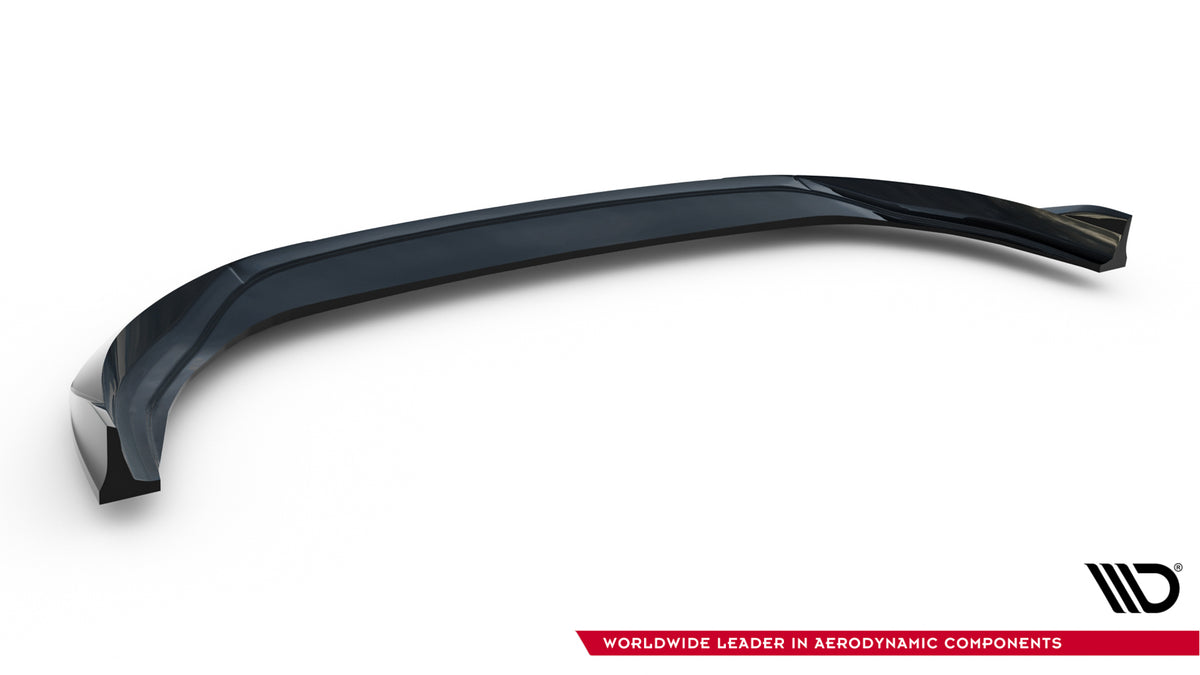 Street+ Spoilerlippe Front Ansatz V.4 passend für VW Golf R Variant Mk8 Facelift schwarz Hochglanz – Ansicht 7