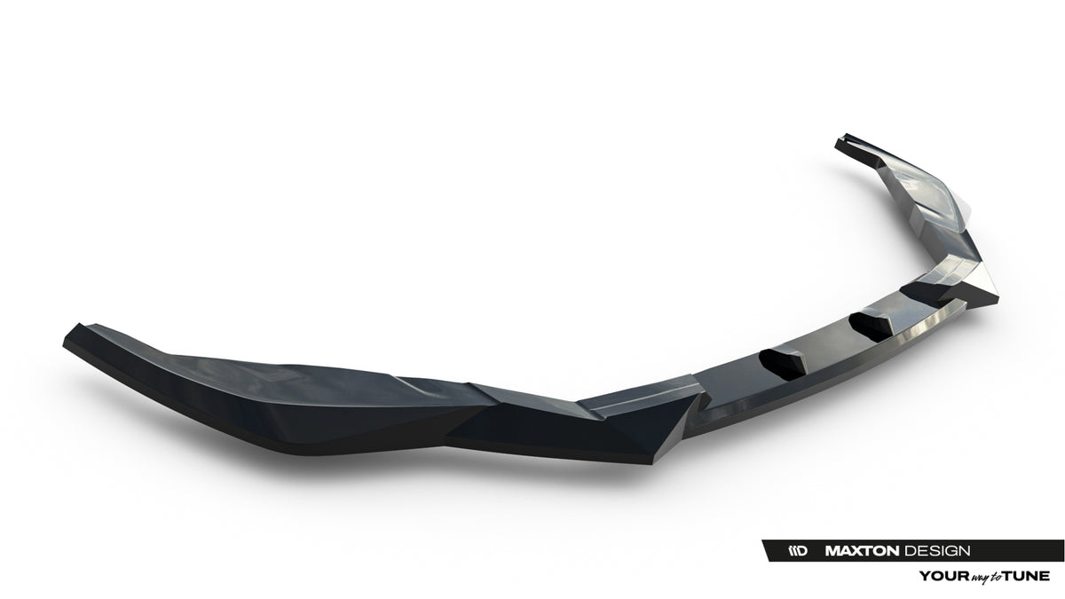 Street+ Spoilerlippe Front Ansatz V.2 passend für Lexus IS 500 Mk3 Facelift 2 (XE30) schwarz Hochglanz – Ansicht 6