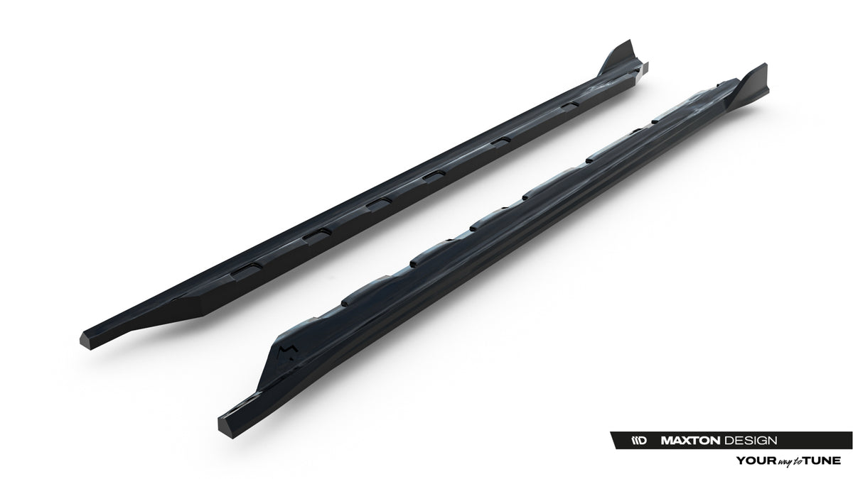 Street+ Seitenschweller Leisten passend für VW Golf Hatchback Mk8 Facelift schwarz Hochglanz – Ansicht 5