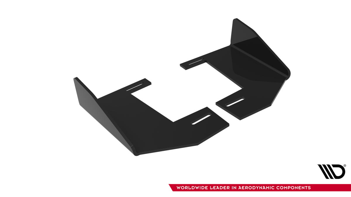 Hintere Seiten Flaps V.1 passend für BMW M135i F70 schwarz Hochglanz – Ansicht 5