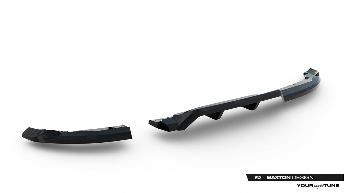 Street+ Mittlerer Diffusor RACE passend für Renault Clio Mk5 Facelift schwarz Hochglanz – Ansicht 5