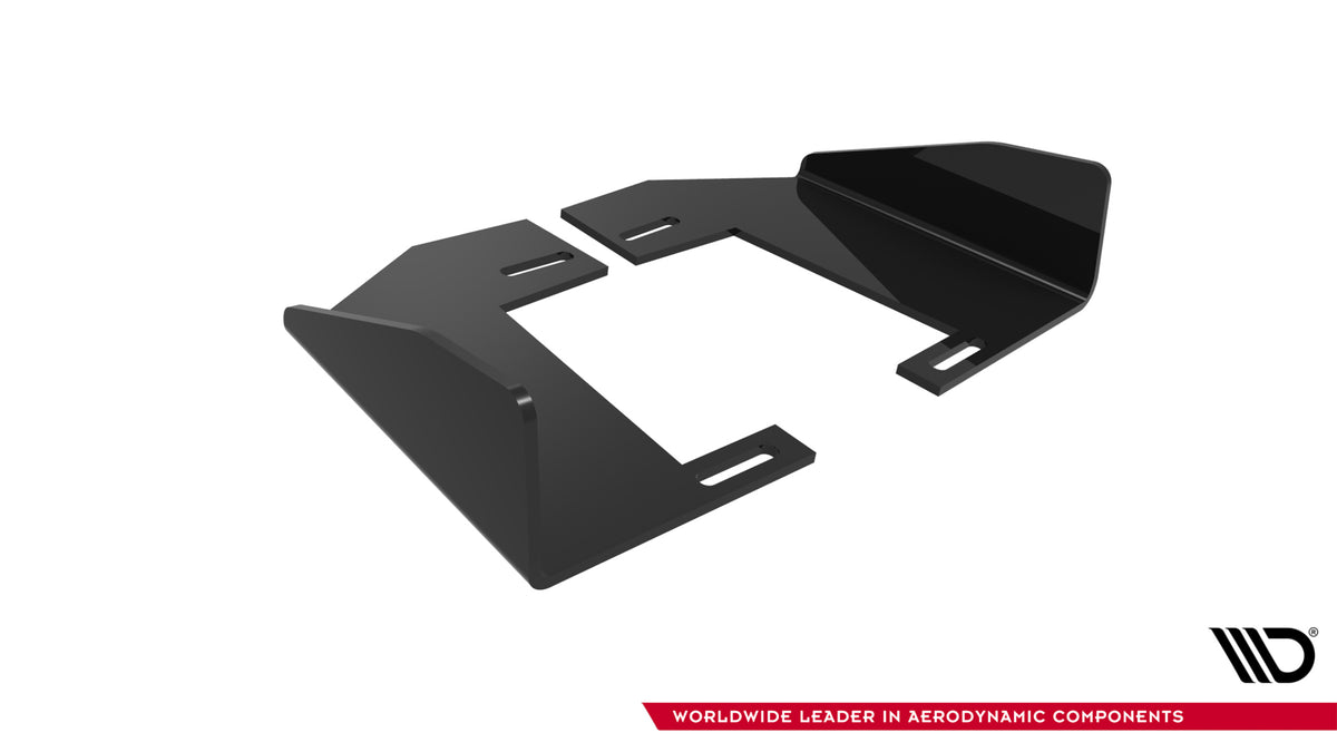 Hintere Seiten Flaps V.1 passend für BMW M135i F70 schwarz Hochglanz – Ansicht 6