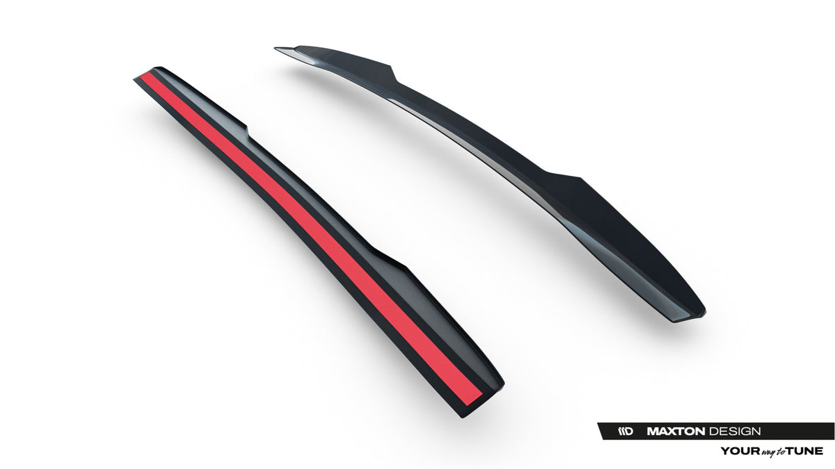 Höher Heckspoiler Lippe Subaru WRX STI Mk2 schwarz Hochglanz – Ansicht 4