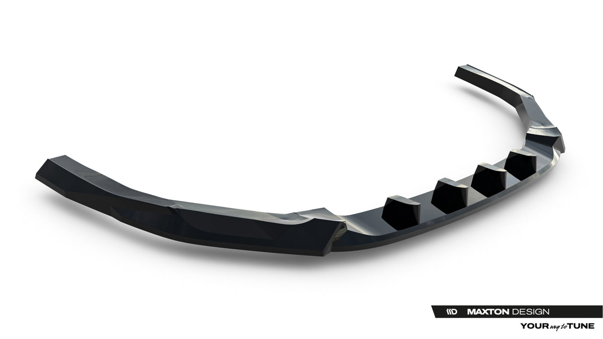Street+ Spoilerlippe Front Ansatz V.1 passend für Subaru WRX STI Mk2 schwarz Hochglanz – Ansicht 7
