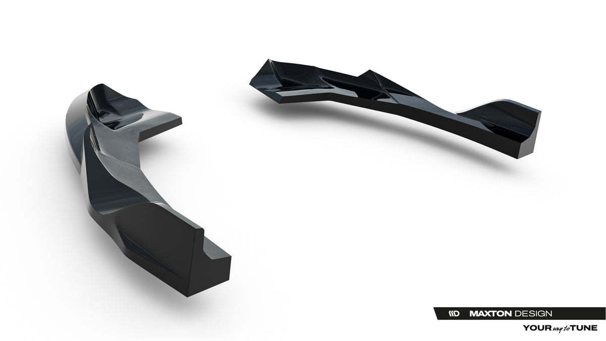 Heck Ansatz Flaps Diffusor V.2 passend für Audi RS3 Sportback 8Y Facelift schwarz Hochglanz – Ansicht 6