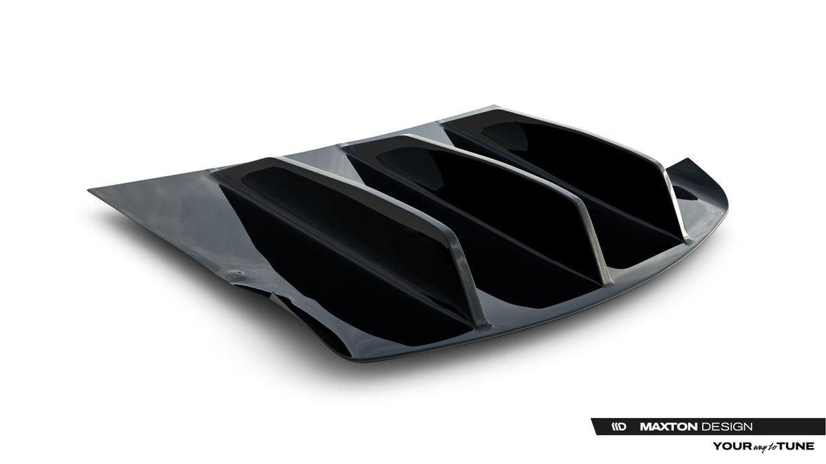Diffusor Heck Ansatz passend für Tesla Model S Mk1 schwarz Hochglanz – Ansicht 4