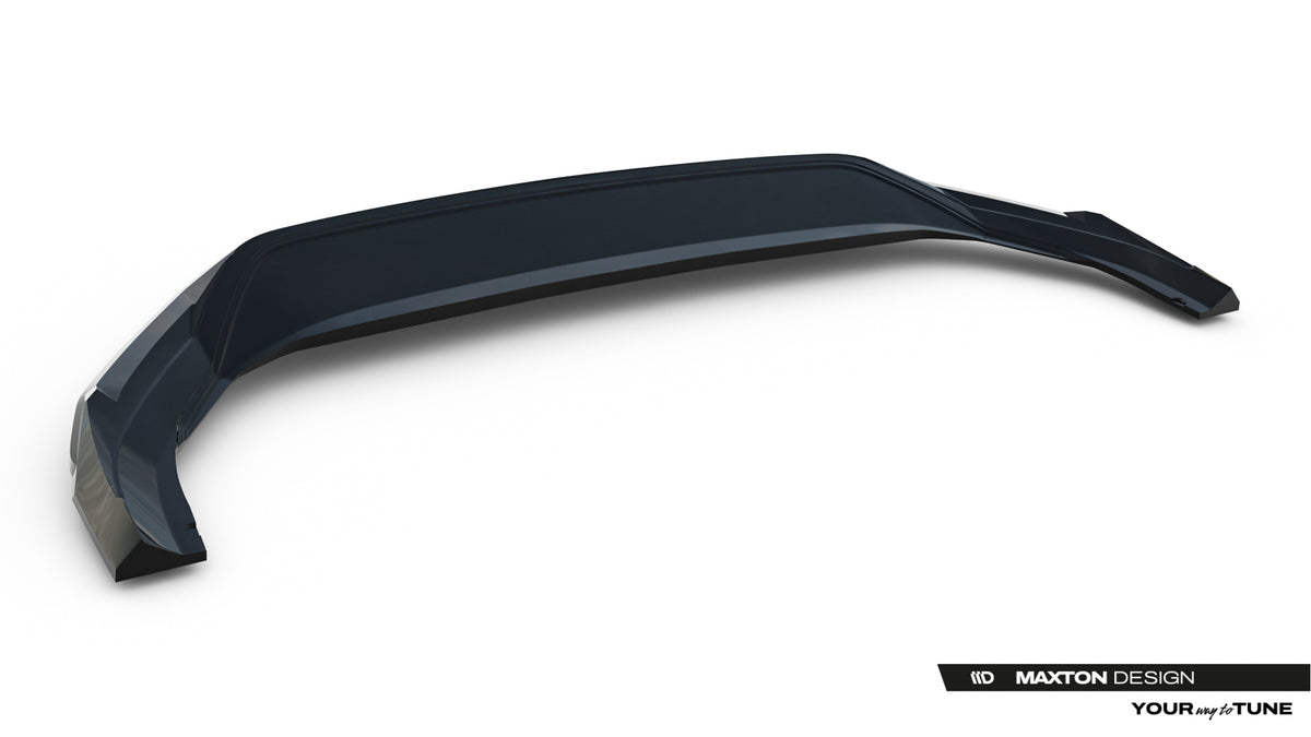 Street+ Spoilerlippe Front Ansatz V.1 passend für Skoda Superb Sportline Mk4 schwarz Hochglanz – Ansicht 8