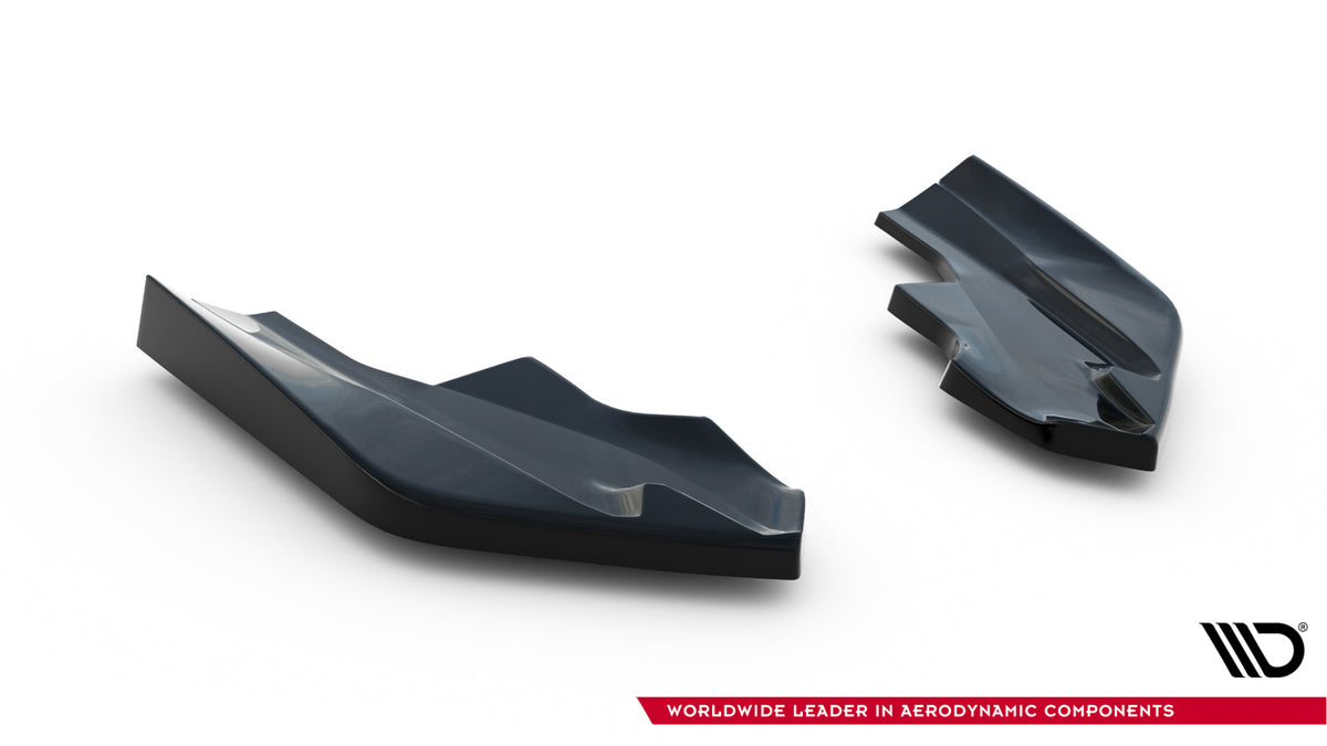 Heck Ansatz Flaps Diffusor V.6 passend für VW Golf R Hatchback Mk8 Facelift schwarz Hochglanz – Ansicht 5
