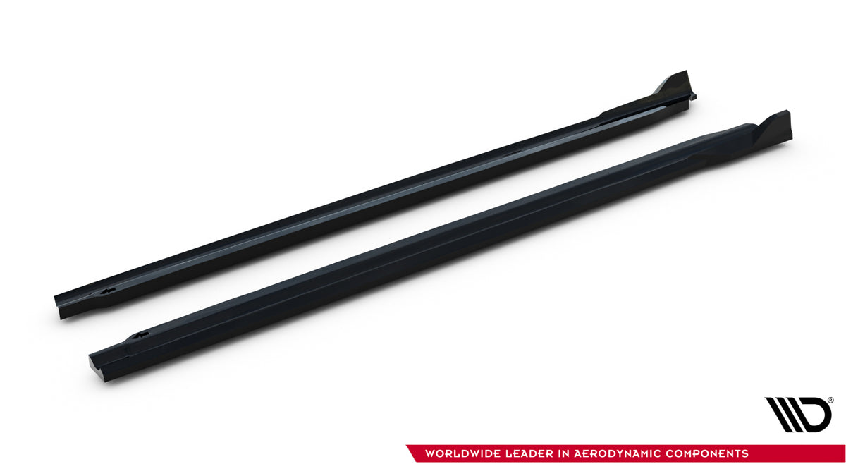 Street+ Seitenschweller Leisten V.2 passend für Alfa Romeo Stelvio Mk1 schwarz Hochglanz – Ansicht 6