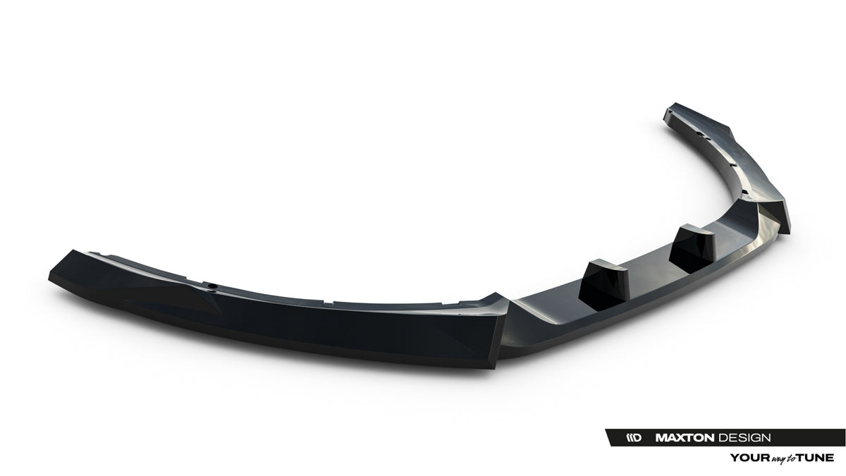 Street+ Spoilerlippe Front Ansatz passend für Ford S-Max ST-Line Mk2 Facelift schwarz Hochglanz – Ansicht 7