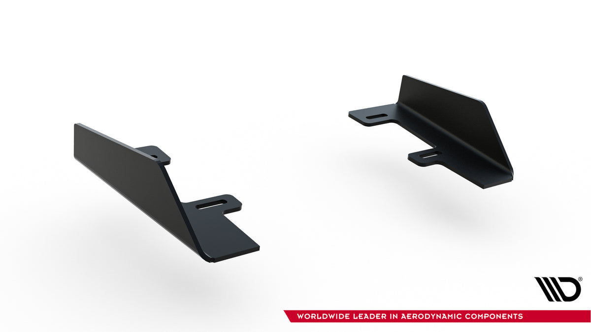 Hintere Seiten Flaps passend für Audi RS3 Limousine 8Y Facelift schwarz Hochglanz – Ansicht 4