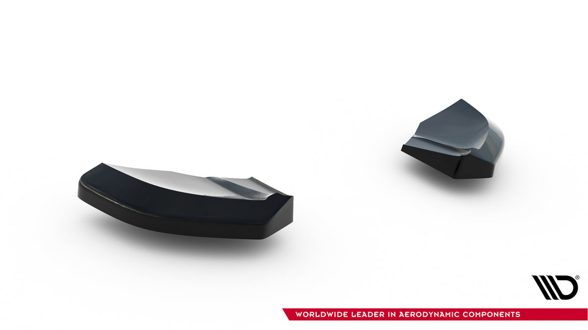 Heck Ansatz Flaps Diffusor V.2 passend für Abarth 500 Mk1 schwarz Hochglanz – Ansicht 5