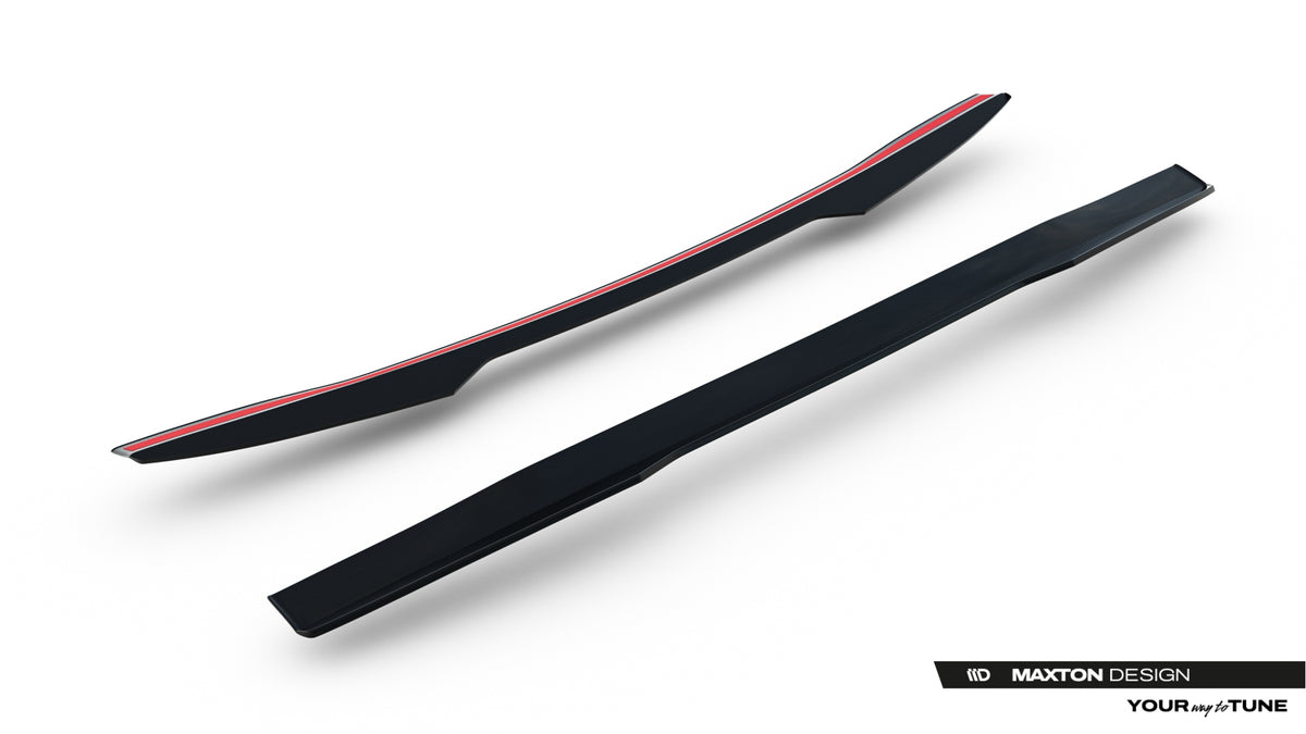 Höher Heckspoiler Lippe Subaru WRX STI Mk2 schwarz Hochglanz – Ansicht 5