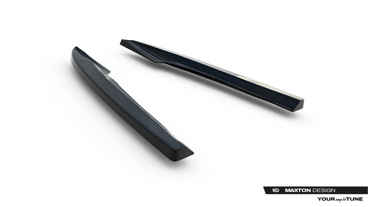 Heck Ansatz Flaps Diffusor passend für Audi A4 B8 Facelift schwarz Hochglanz – Ansicht 6