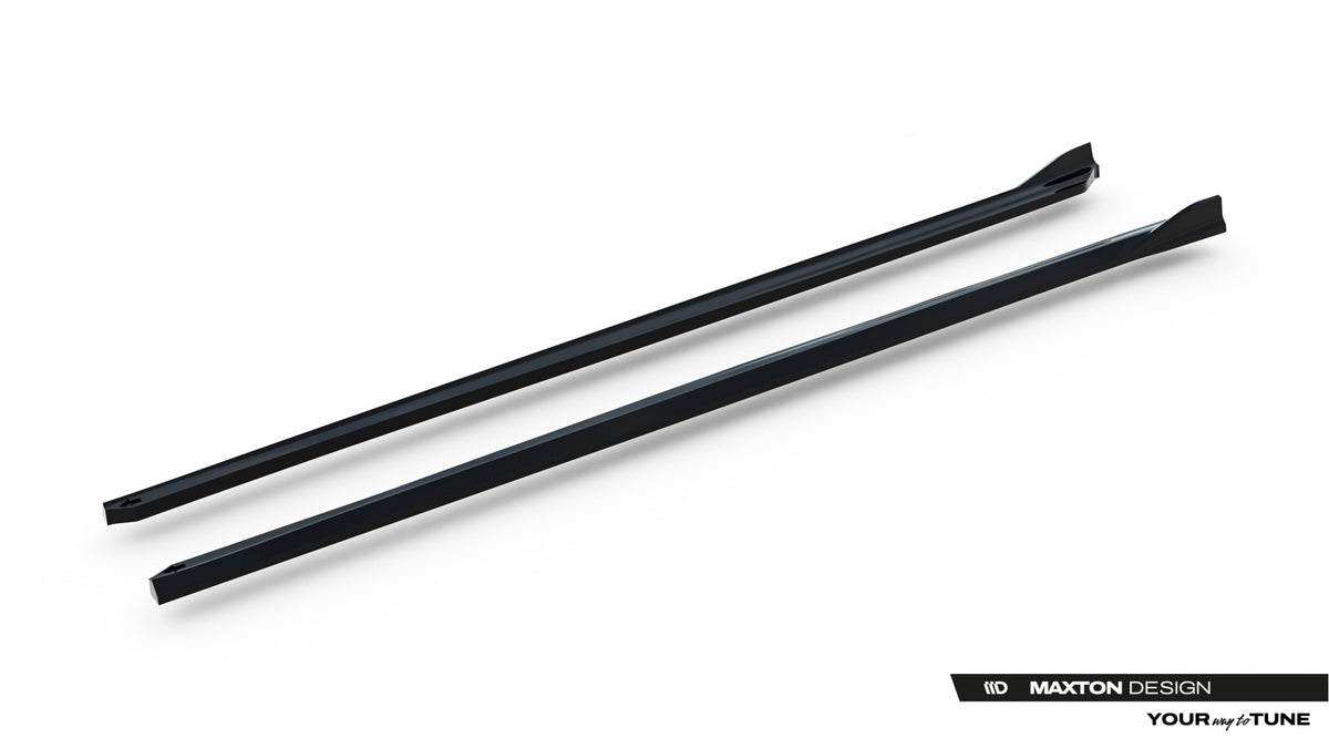 Street+ Seitenschweller Leisten passend für BMW 3er Sportline Limousine / Touring F30 / F31 schwarz Hochglanz – Ansicht 5