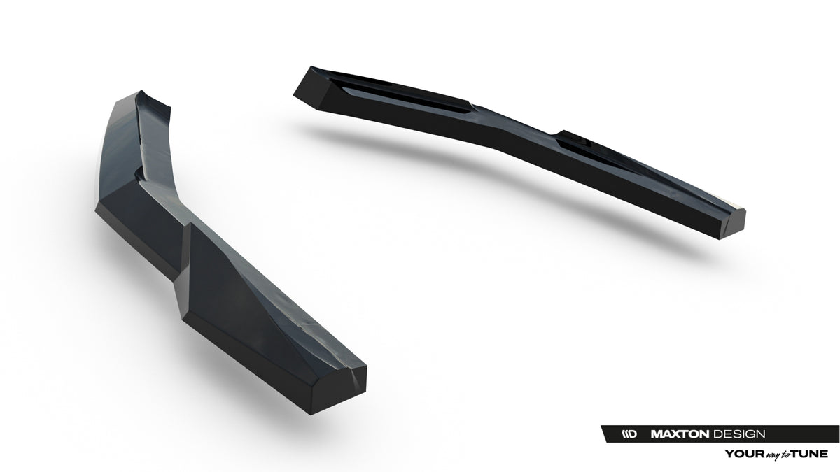 Heck Ansatz Flaps Diffusor passend für Lexus IS 500 Mk3 Facelift 2 (XE30) schwarz Hochglanz – Ansicht 6