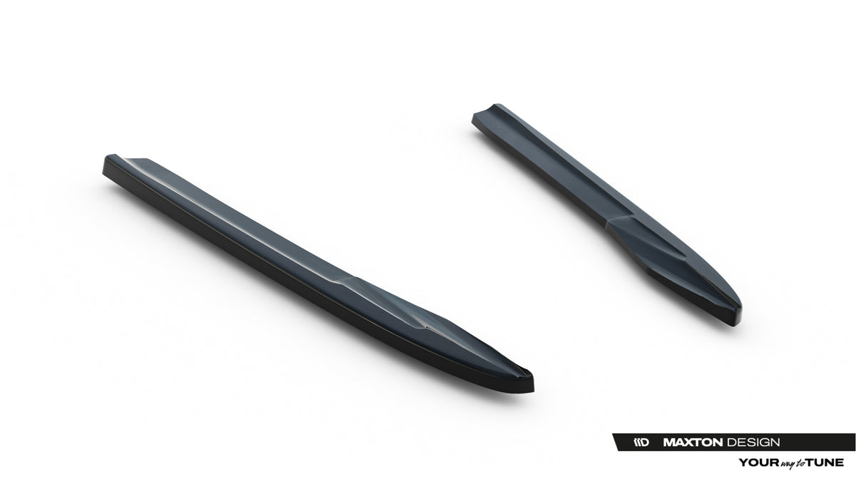 Heck Ansatz Flaps Diffusor passend für Audi A6 Limousine / Avant C8 / C8 Facelift schwarz Hochglanz – Ansicht 4