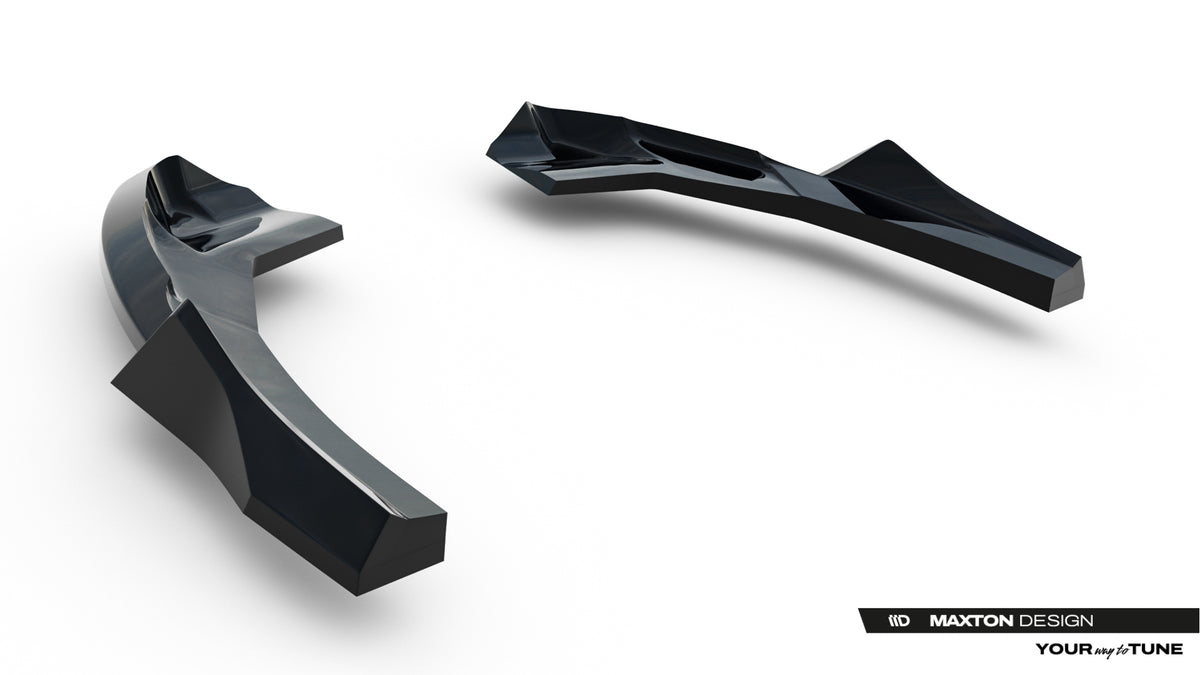 Heck Ansatz Flaps Diffusor V.3 passend für Audi RS3 Sportback 8Y Facelift schwarz Hochglanz – Ansicht 6