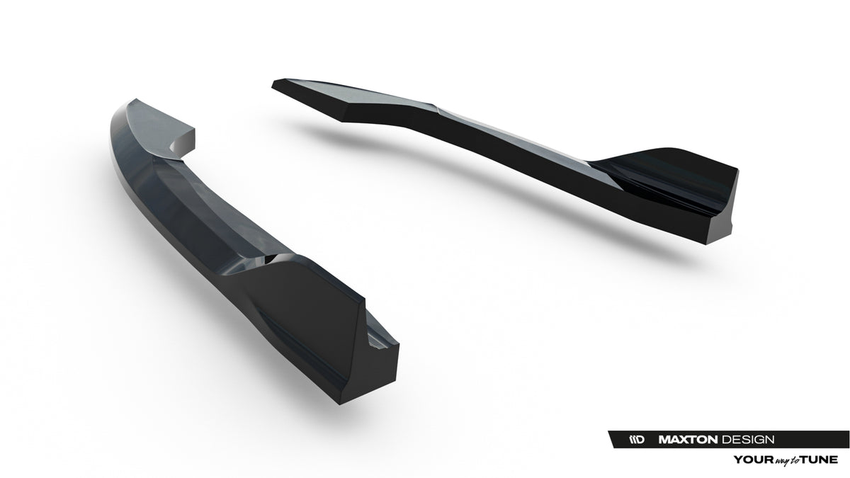 Heck Ansatz Flaps Diffusor V.1 passend für VW Golf R Variant Mk8 / Mk8 Facelift schwarz Hochglanz – Ansicht 6