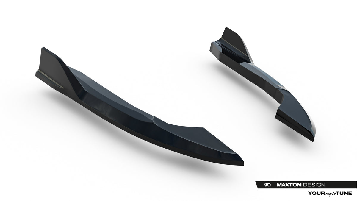 Heck Ansatz Flaps Diffusor V.1 passend für VW Golf R Variant Mk8 / Mk8 Facelift schwarz Hochglanz – Ansicht 5