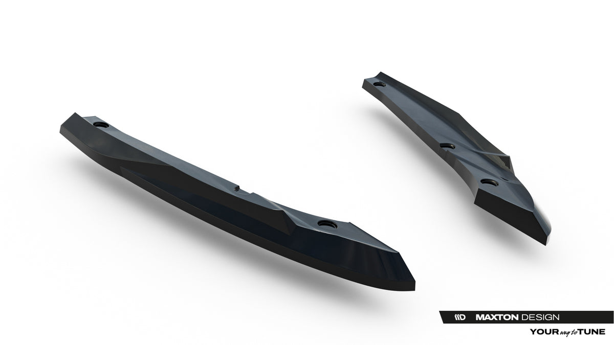 Heck Ansatz Flaps Diffusor V.4 passend für Cupra Leon ST Mk1 Facelift schwarz Hochglanz – Ansicht 6