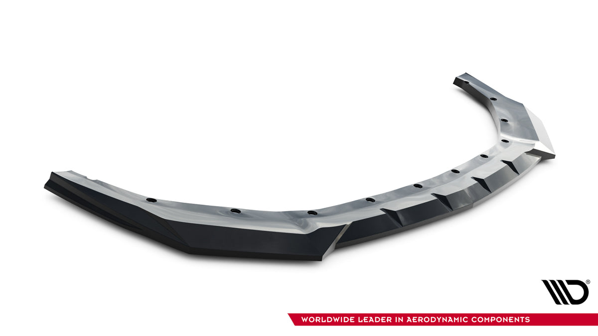 Street+ Spoilerlippe Front Ansatz V.1 passend für Ford Mustang Dark Horse Mk7 schwarz Hochglanz – Ansicht 5