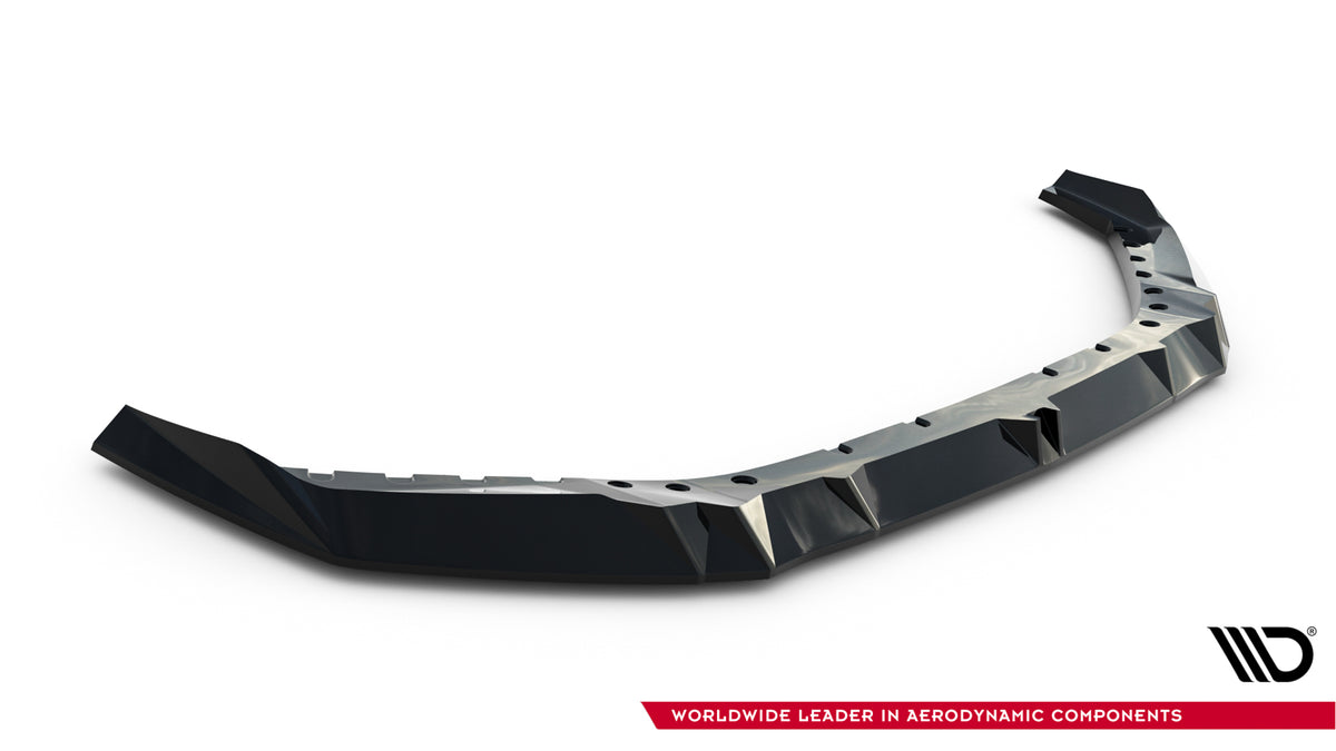 Street+ Spoilerlippe Front Ansatz V.1 passend für BMW M5 Limousine / Touring G90 schwarz Hochglanz – Ansicht 8