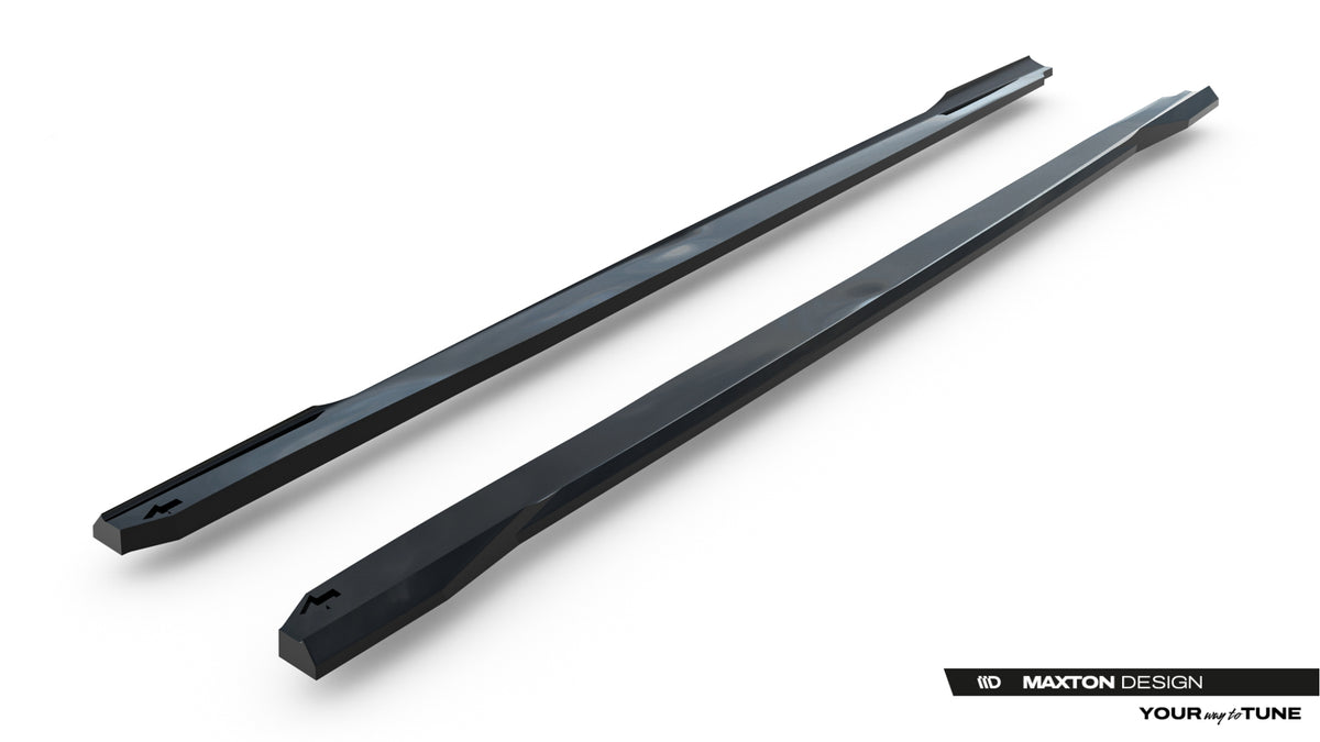 Street+ Seitenschweller Leisten passend für Subaru WRX STI Mk2 schwarz Hochglanz – Ansicht 5