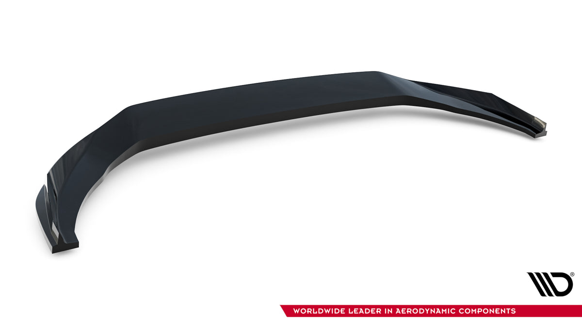 Street+ Spoilerlippe Front Ansatz V.1 passend für Audi A5 S-Line / S5 Limousine / Avant B10 schwarz Hochglanz – Ansicht 7