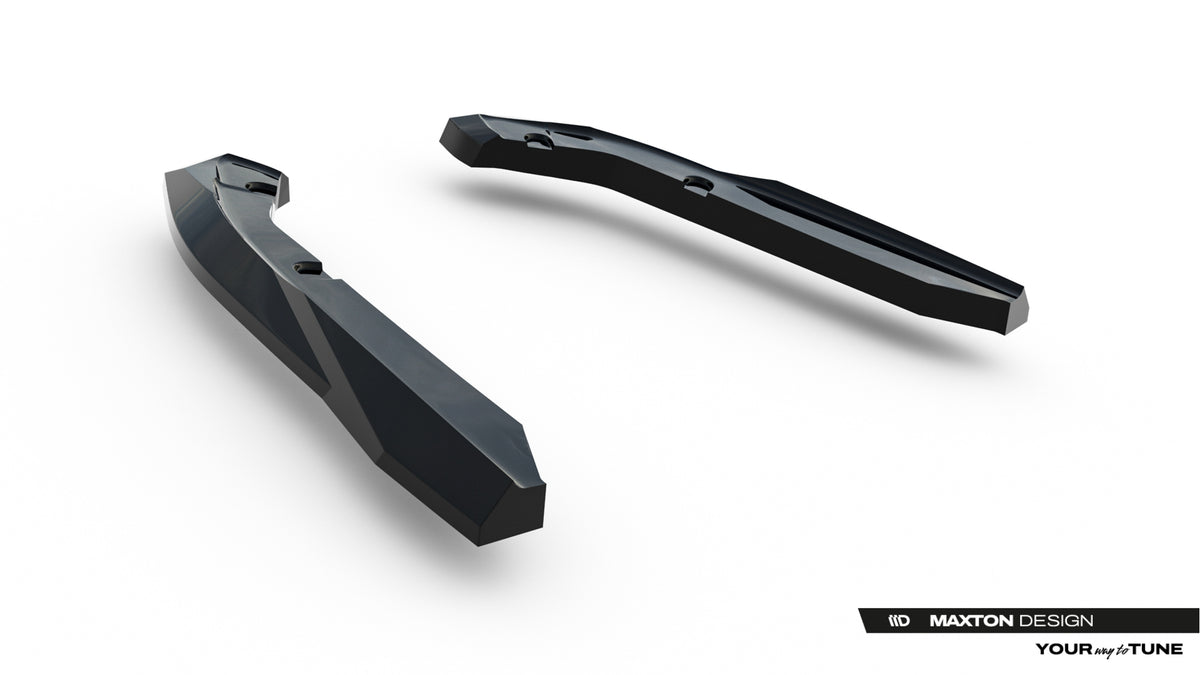 Heck Ansatz Flaps Diffusor passend für Subaru WRX STI Mk2 schwarz Hochglanz – Ansicht 5