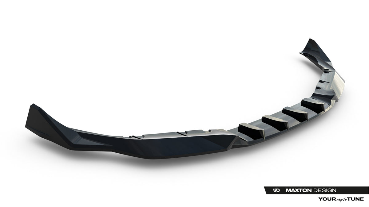 Street+ Spoilerlippe Front Ansatz V.3 passend für BMW M5 F90 schwarz Hochglanz – Ansicht 6