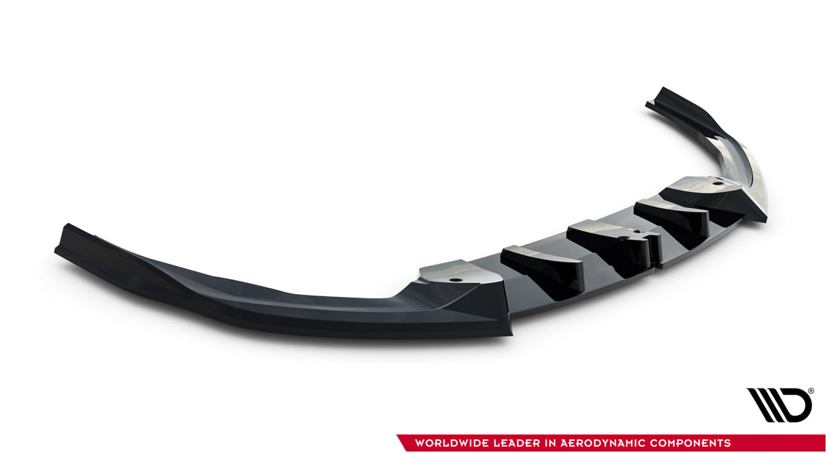 Street+ Spoilerlippe Front Ansatz V.2 passend für BMW M135i M Performance F70 schwarz Hochglanz – Ansicht 4