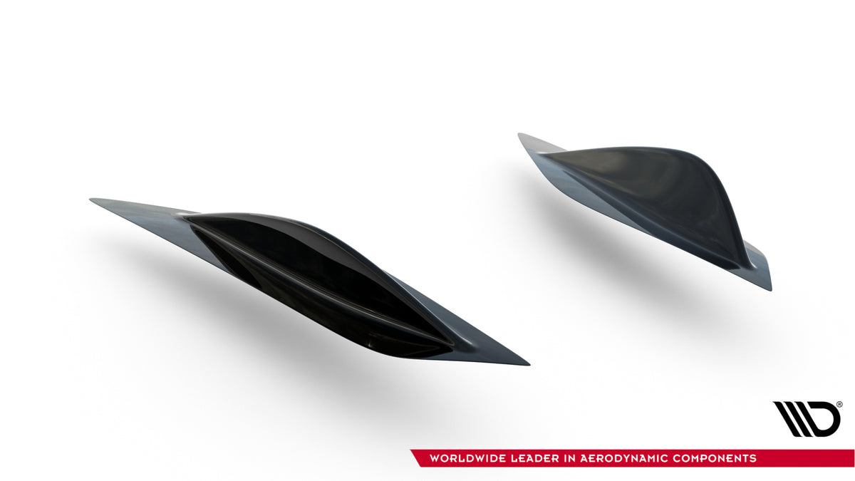 Spoiler Seiten Erweiterung Honda Civic Type-R Mk10 / Mk10 Facelift schwarz Hochglanz – Ansicht 7