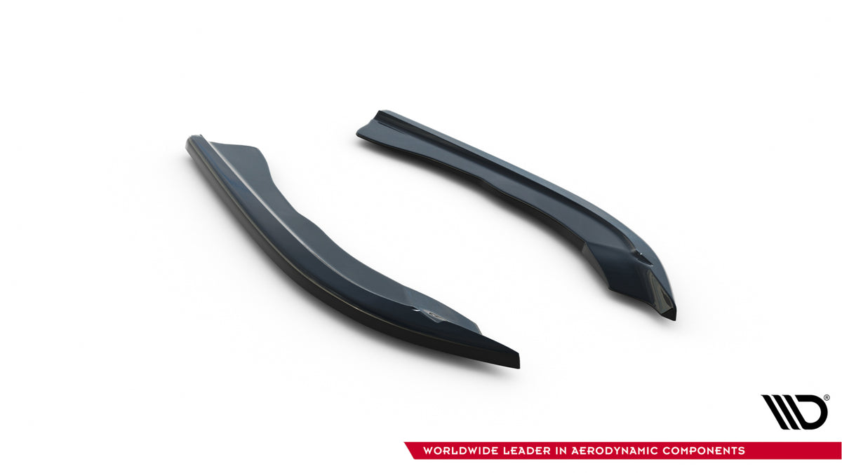 Heck Ansatz Flaps Diffusor V.7 passend für BMW 4er M-Paket G22 / G23 / G22 Facelift / G23 Facelift schwarz Hochglanz – Ansicht 4