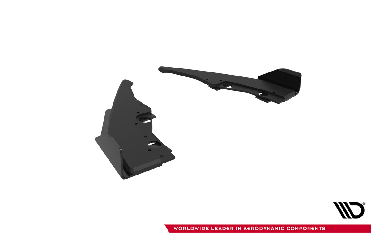 Street Pro Heck Ansatz Flaps Diffusor V.2 + Flaps passend für BMW 1er M-Paket F70 schwarz Hochglanz – Ansicht 8