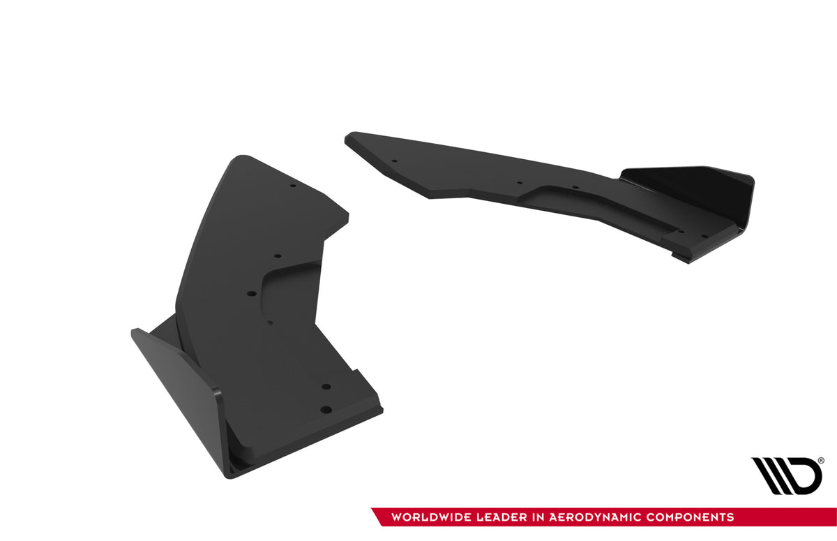 Street Pro Heck Ansatz Flaps Diffusor V.1 + Flaps passend für BMW M135i F70 schwarz Hochglanz – Ansicht 7