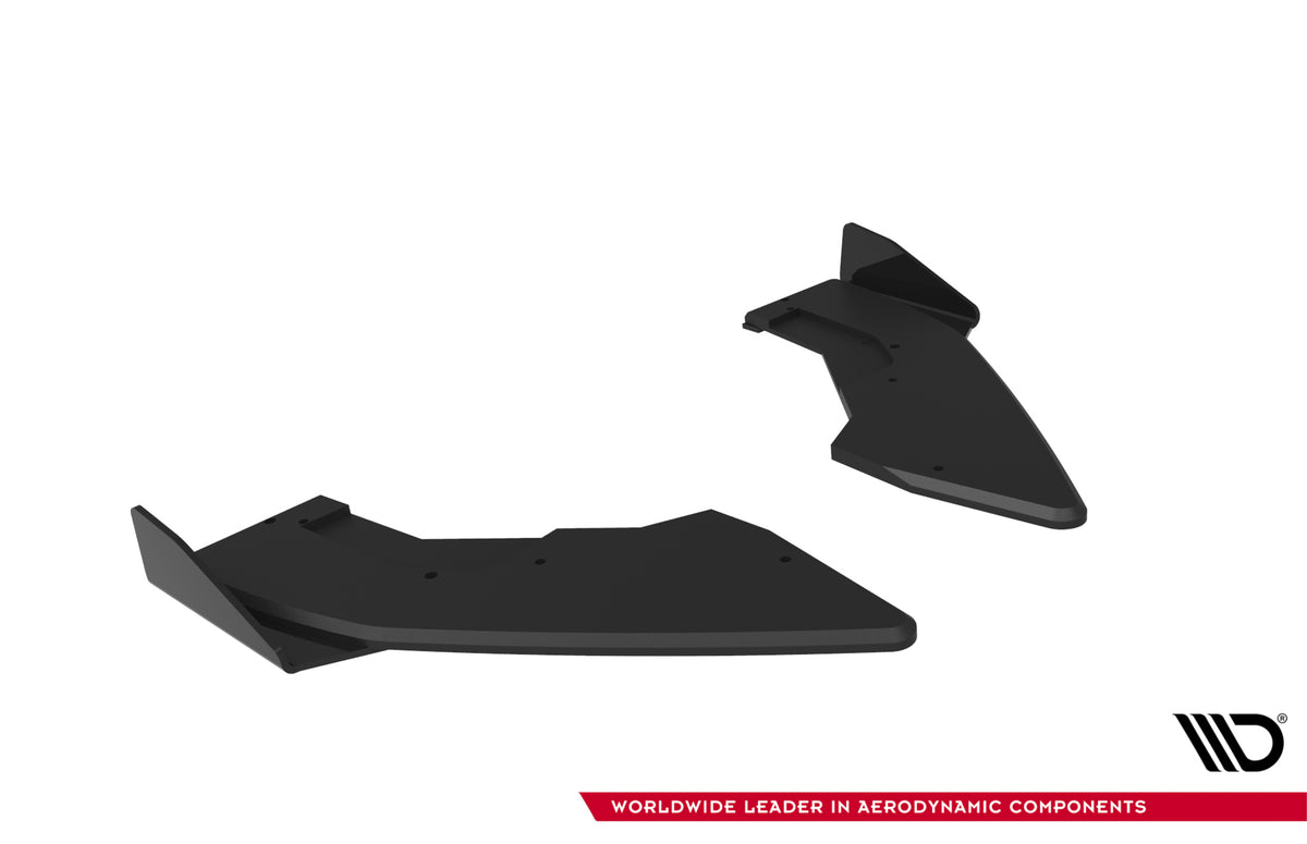 Street Pro Heck Ansatz Flaps Diffusor V.1 + Flaps passend für BMW M135i F70 schwarz Hochglanz – Ansicht 6